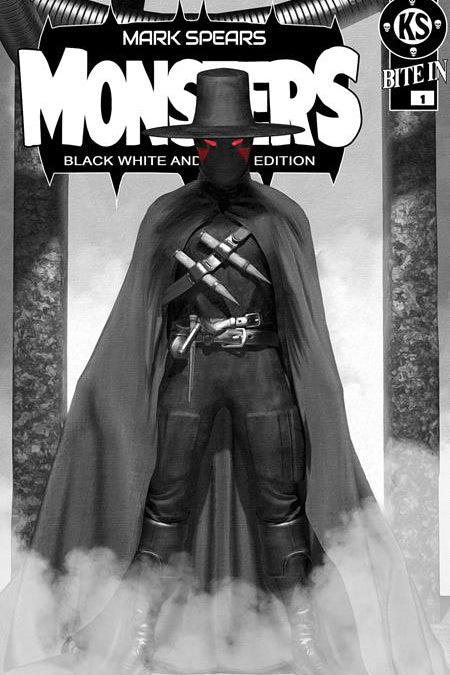 MARK SPEARS MONSTERS #1 7TH PTG BLACK WHITE AND DEAD EDITION CVR D MARK SPEARS ABSOLUTE BATMAN #1 HOMAGE VAR