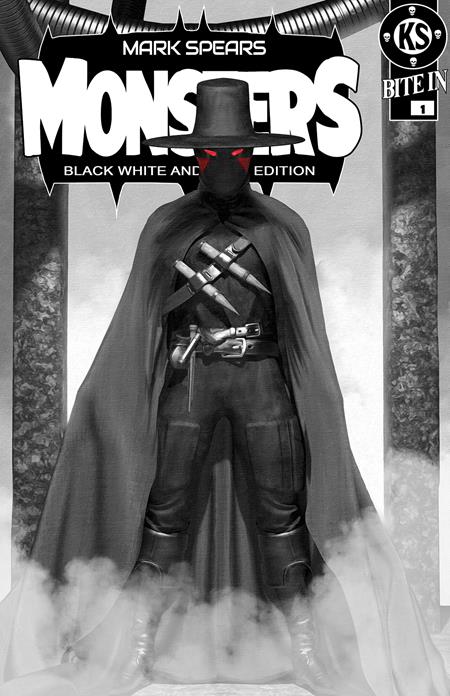 MARK SPEARS MONSTERS #1 7TH PTG BLACK WHITE AND DEAD EDITION CVR D MARK SPEARS ABSOLUTE BATMAN #1 HOMAGE VAR