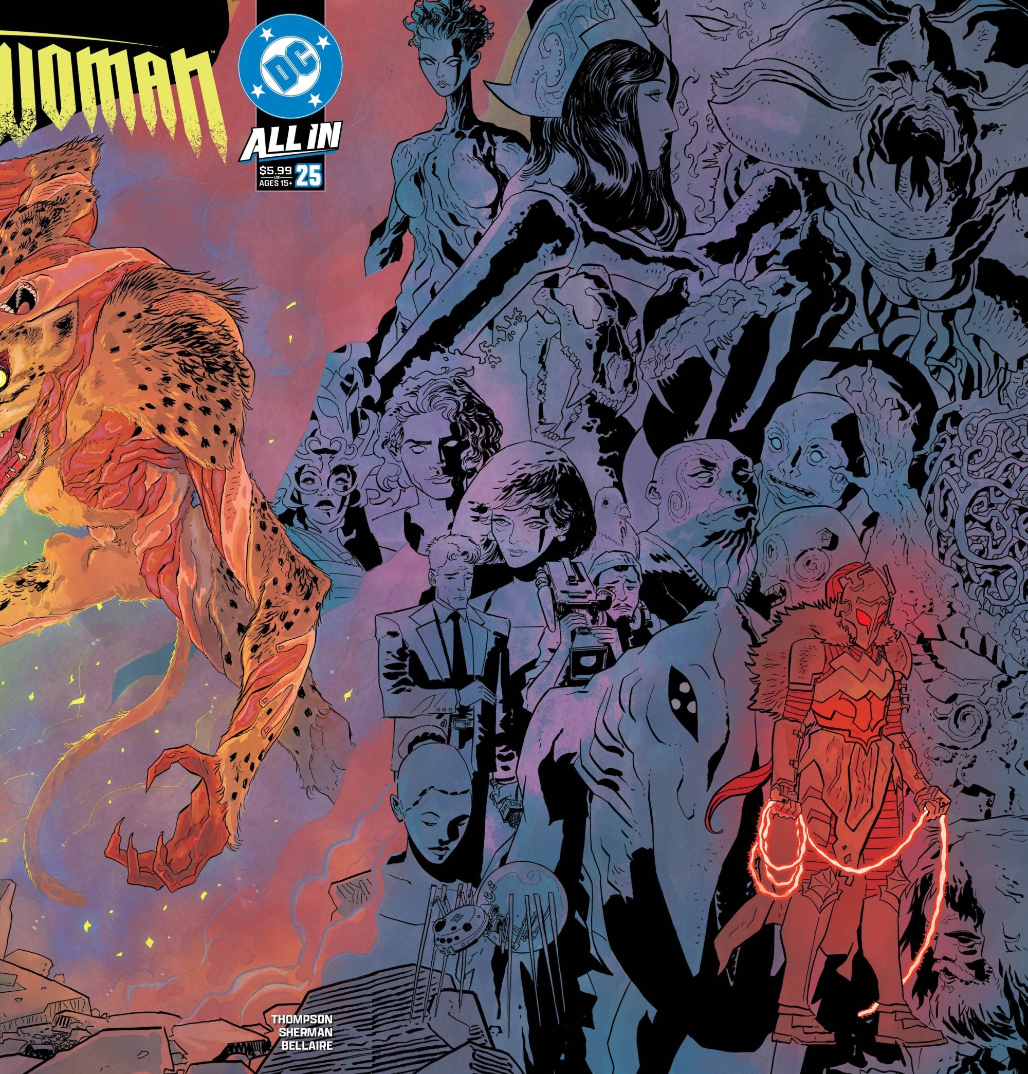 ABSOLUTE WONDER WOMAN #25 CVR A HAYDEN SHERMAN GATEFOLD TRIPTYCH