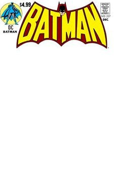 BATMAN #227 FACSIMILE EDITION CVR B BLANK CARD STOCK VAR