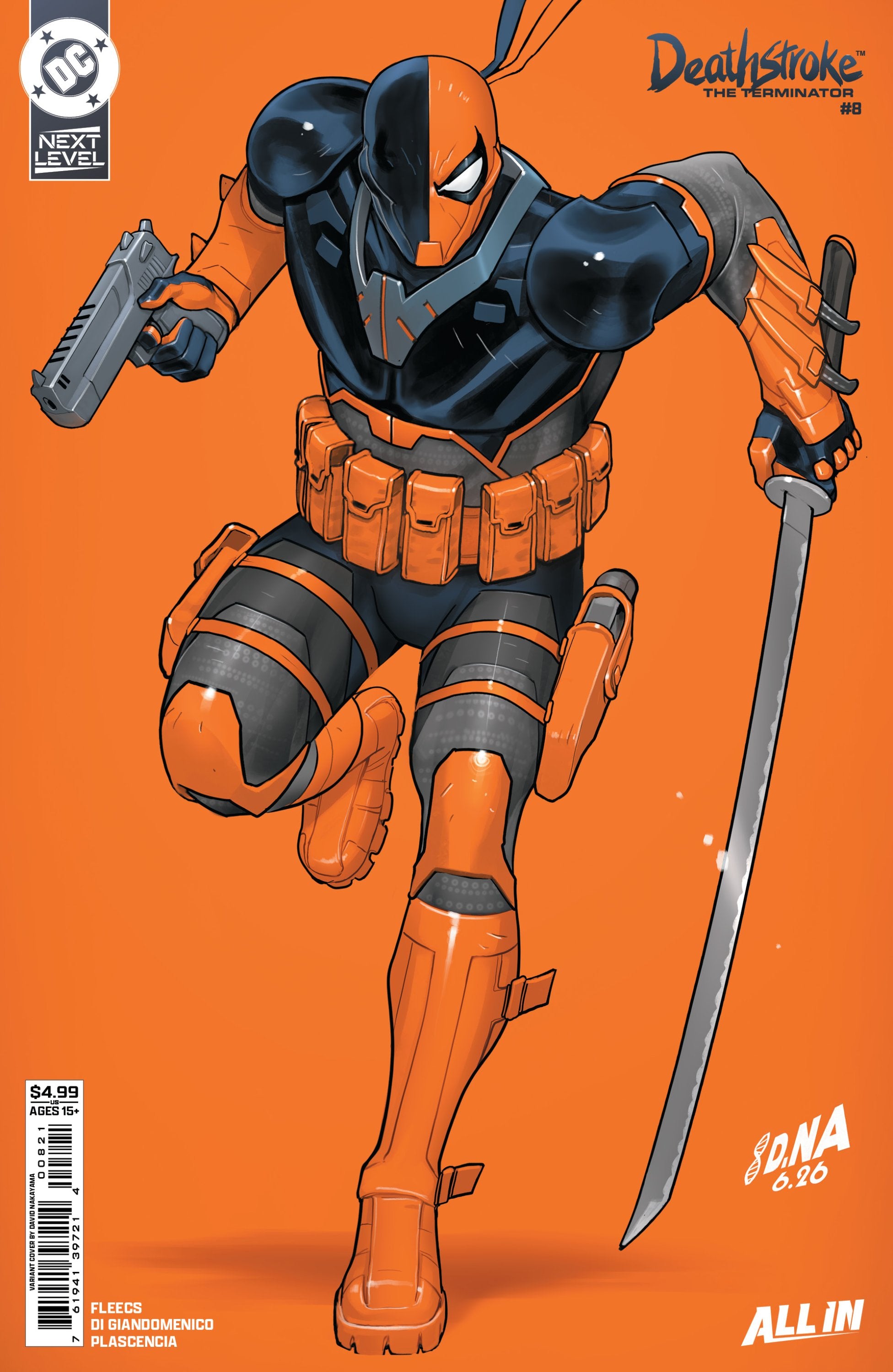 DEATHSTROKE THE TERMINATOR #8 CVR B DAVID NAKAYAMA CARD STOCK VAR