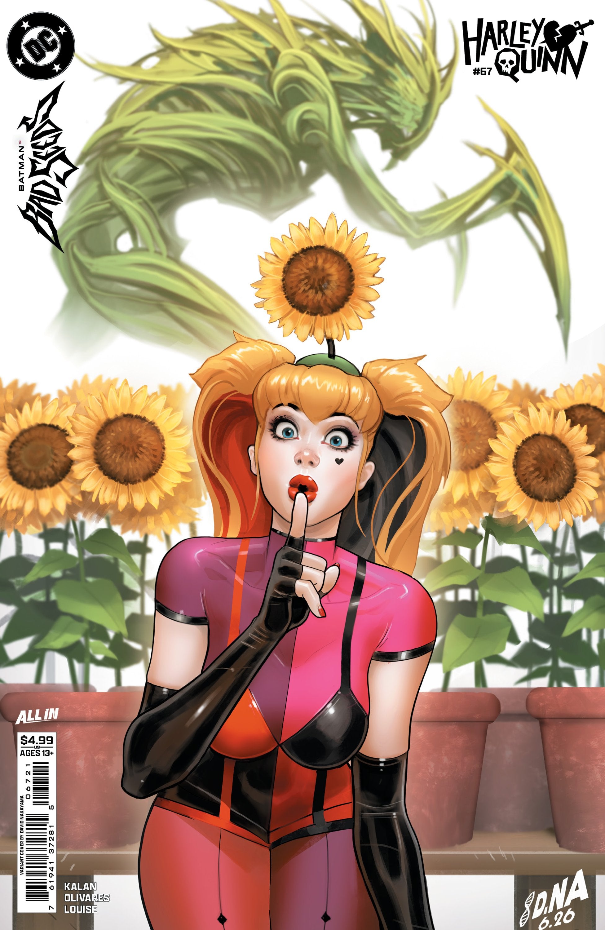 HARLEY QUINN #67 CVR B DAVID NAKAYAMA CARD STOCK VAR BATMAN BAD SEEDS