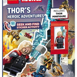 LEGO MARVEL THORS HEROIC ADVENTURES SEEK AND FIND STICKER ACTIVITY BOOK TP
