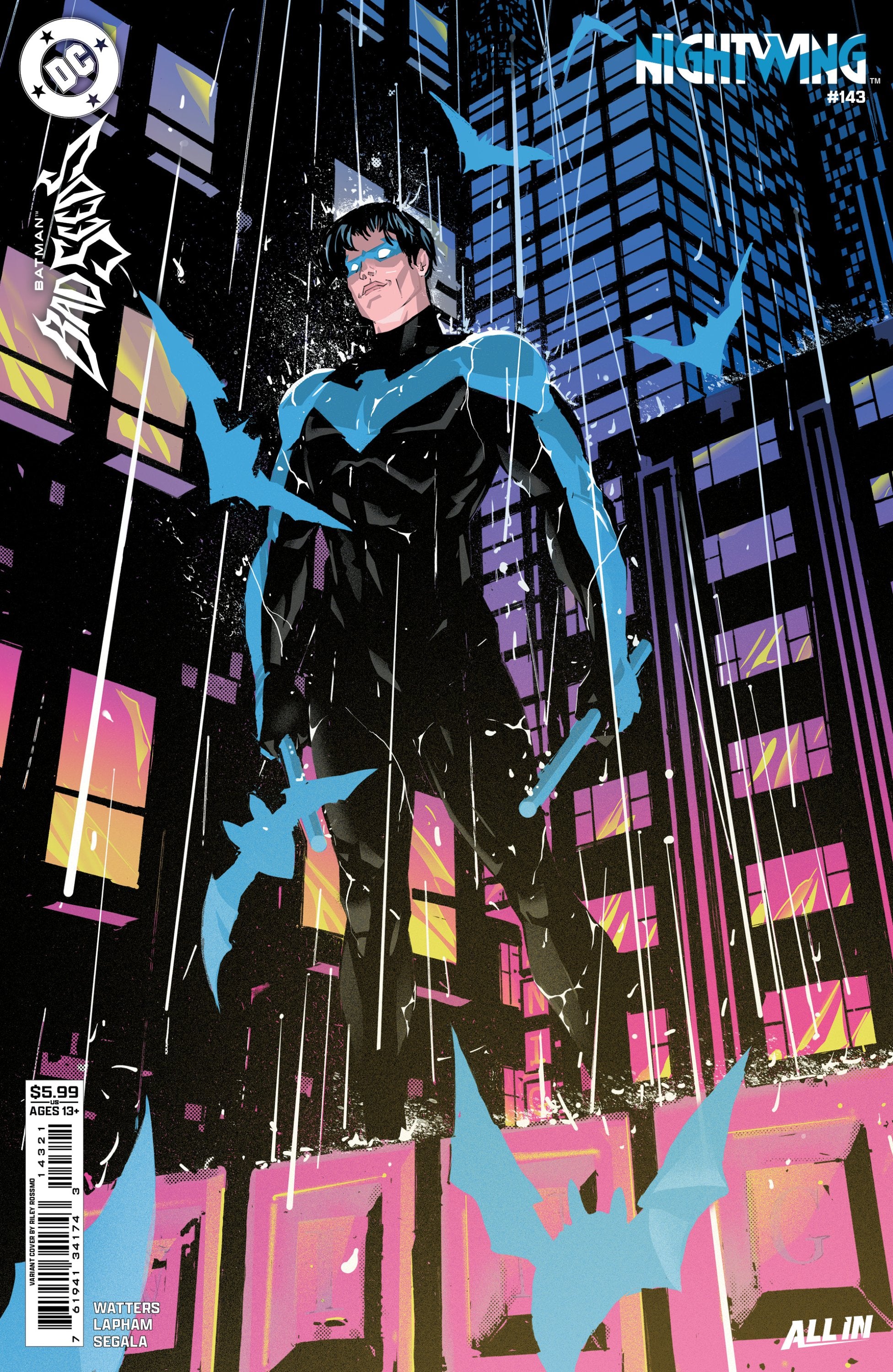 NIGHTWING #143 CVR B RILEY ROSSMO CARD STOCK VAR BATMAN BAD SEEDS