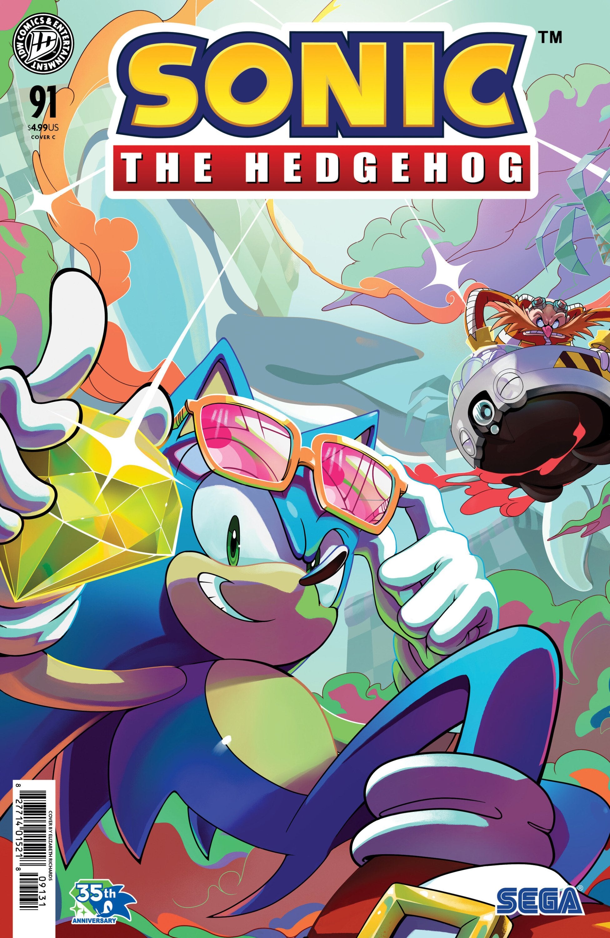 SONIC THE HEDGEHOG #91 VAR C RICHARDS CVR C
