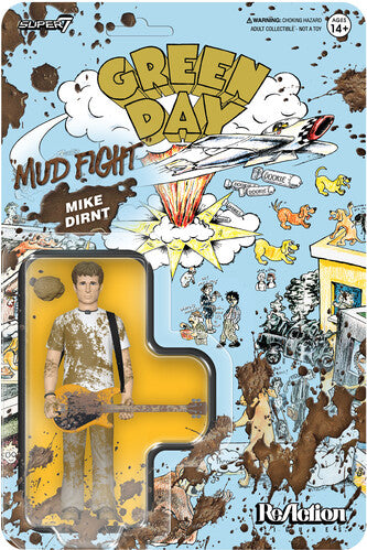 Green Day - ReAction Figures Wv1 - Mud Fight Mike Dirnt