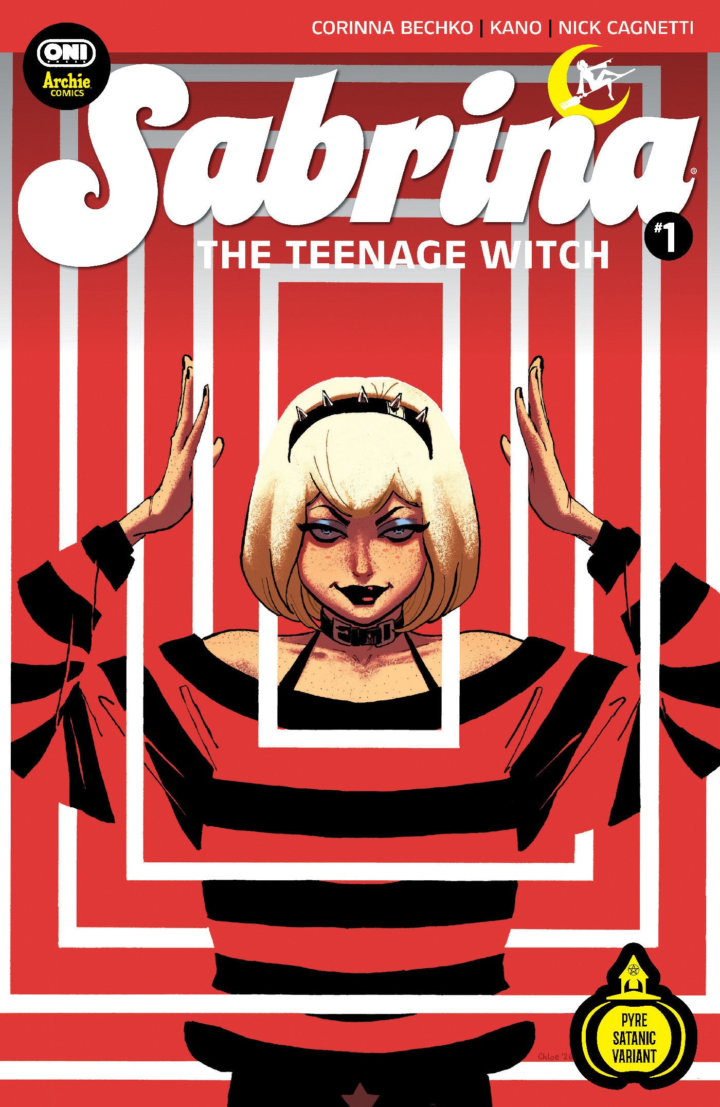 SABRINA THE TEENAGE WITCH #1 COVER W CHLOE BRAILSFORD MIDNIGHT RELEASE PYRE SATANIC VAR CVR C