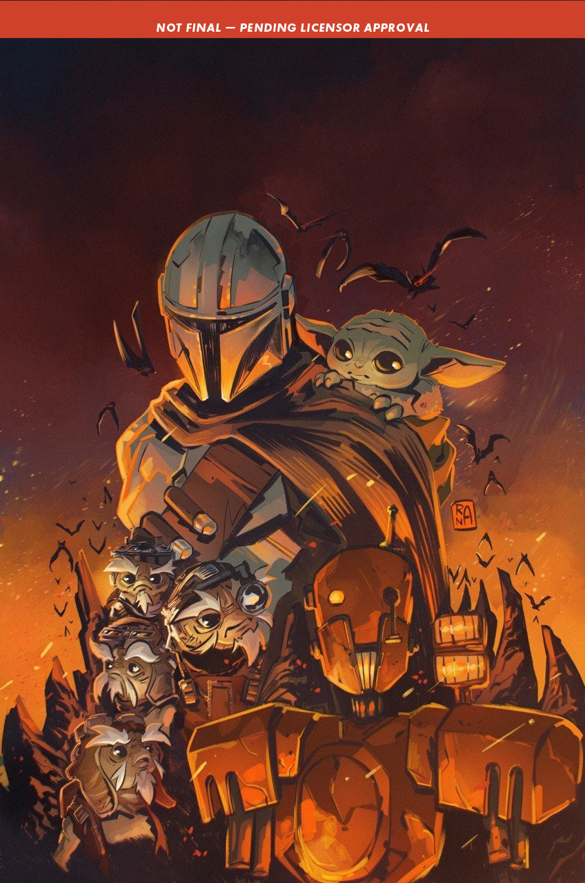 STAR WARS THE MANDALORIAN AND GROGU NIGHTMARE ON NEVARRO ONE SHOT CVR B ALESSANDRO RENALDI VAR