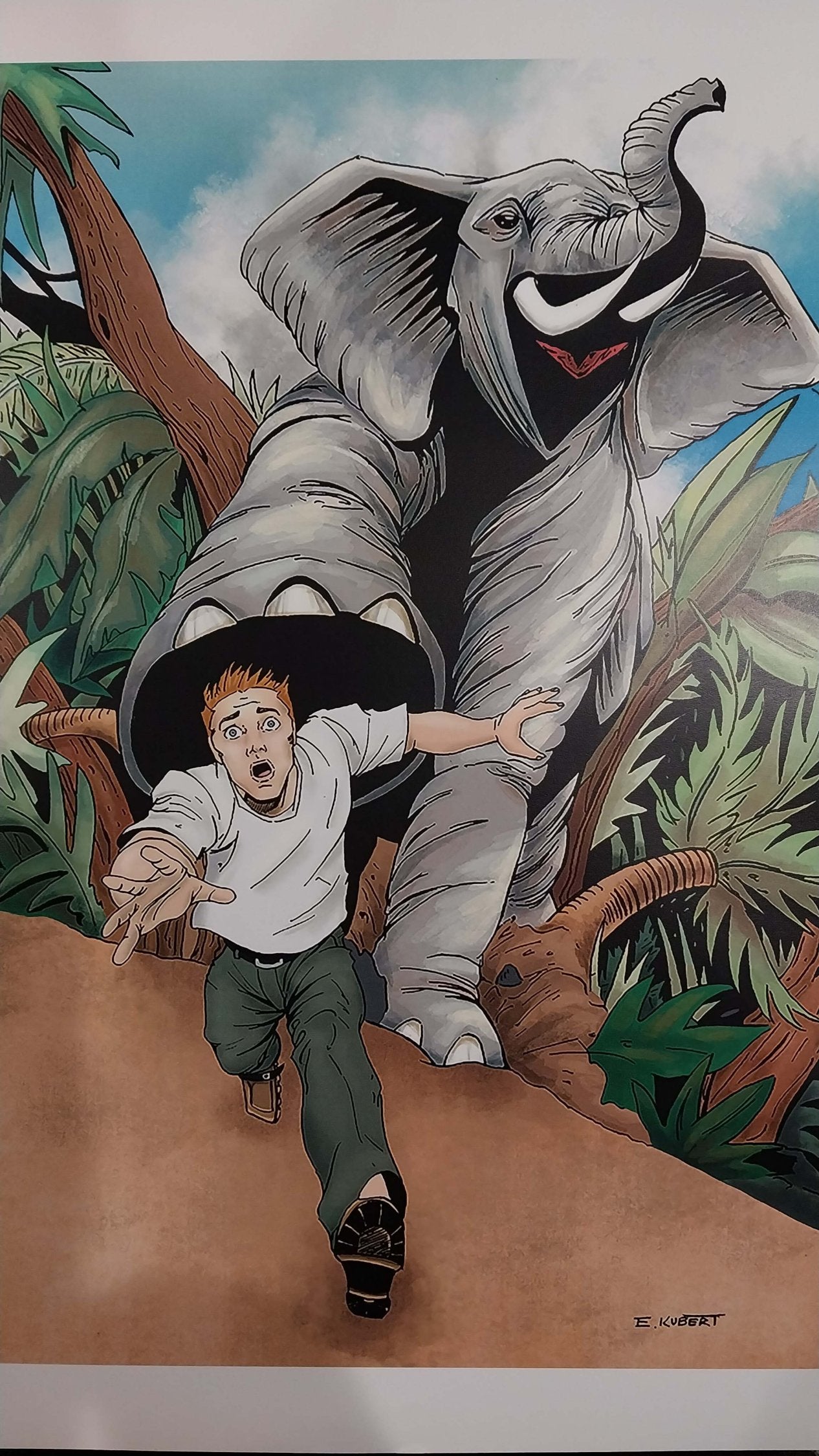 Elephant Chase by Emma Kubert