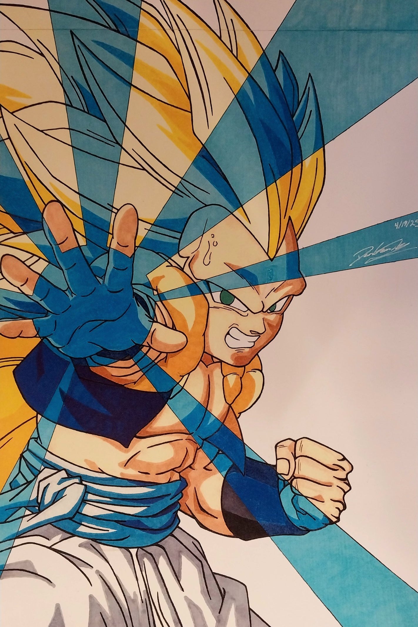 Gotenks Print by Dean Geanoules