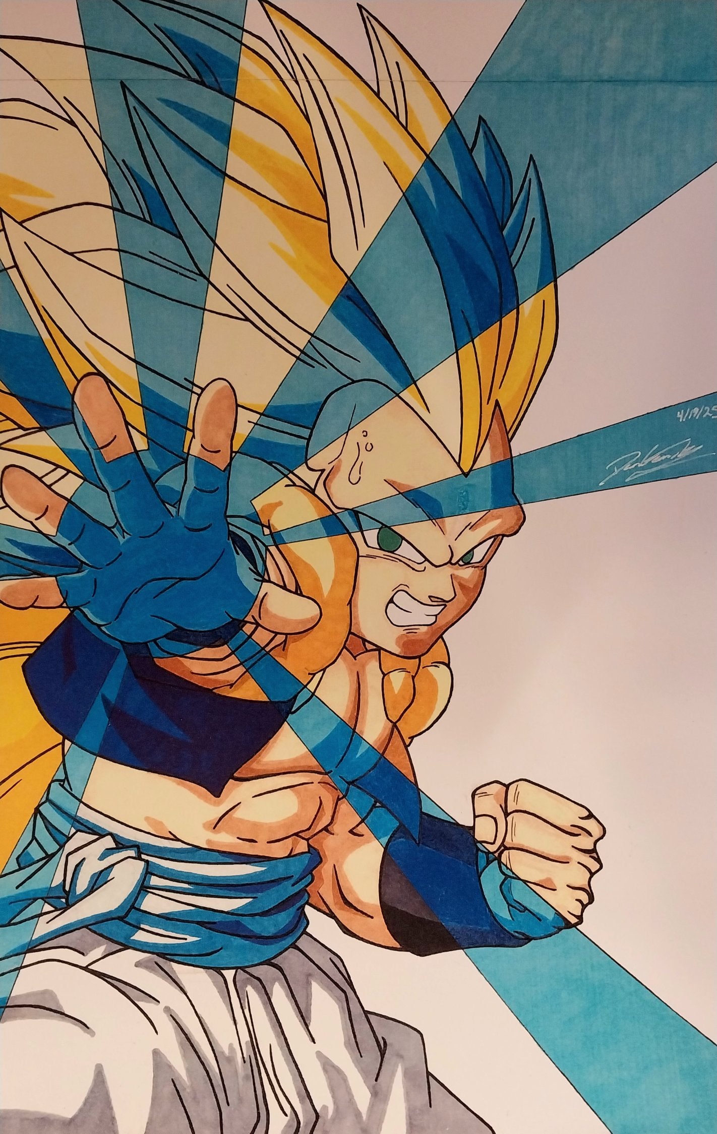 Gotenks Print by Dean Geanoules