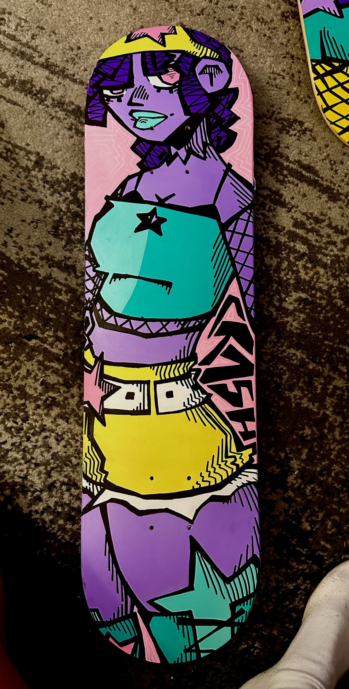 Crash Art Girl Board #2 Skateboard Deck