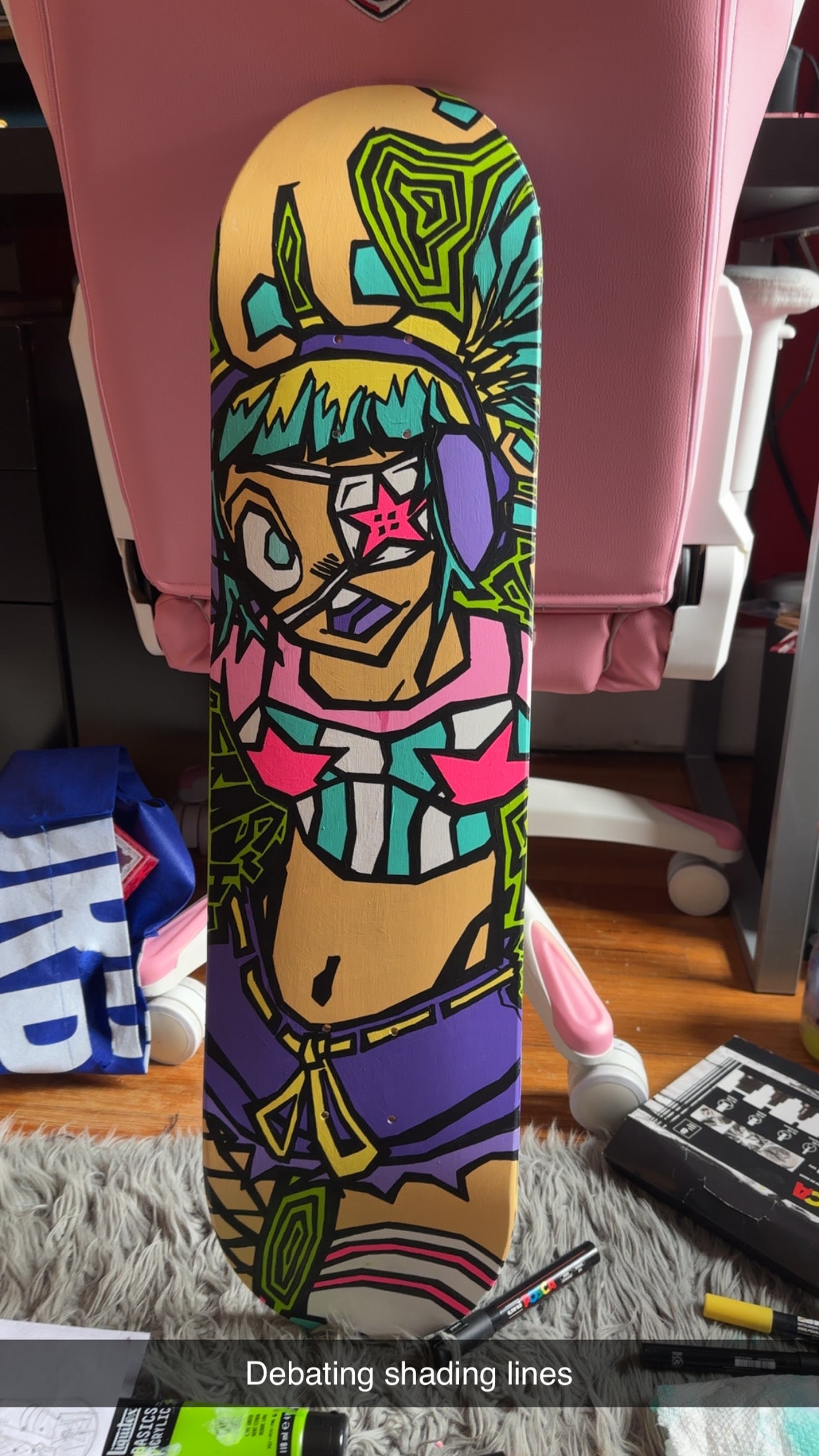 Crash Art Punk Skate Skateboard Deck